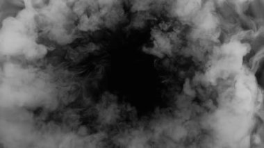 Atmosferik Dumanın Süper Yavaş Çekimi, Soyut Arkaplan 1000fps .