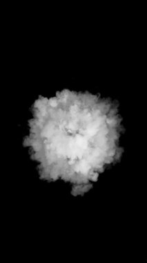 Atmosferik Dumanın Süper Yavaş Çekimi, Soyut Arkaplan 1000fps.