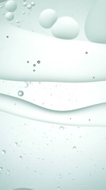 Hafif Arkaplanda Hareket Eden Yağ Kabarcıklarının Makro Çekimi