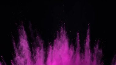 Süper Yavaş Çekim Renk Tozu Patlaması Siyah Arkaplan 'da izole edildi. Yüksek Hız Sineması Kamerası 'nda 1.000 fps hızla çekilmiştir.