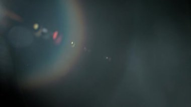 Yavaş çekim gerçek mercek kaplama veya geçiş için cam efektlerinde parlar