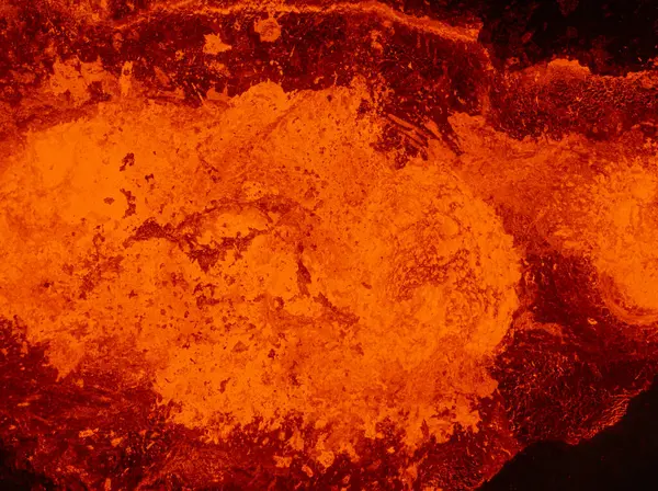 Katı bir lav alanının dokusunun havadan görünüşü