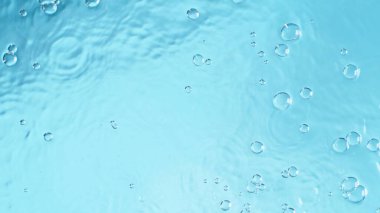 Mavi su dokusu, makro çekim, gerçek doğal arka plan..