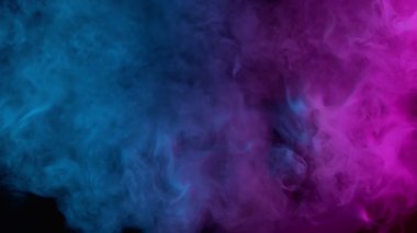 Atmosferik Dumanın Süper Yavaş Çekimi Soyut Renk Arkaplanı 1000fps.