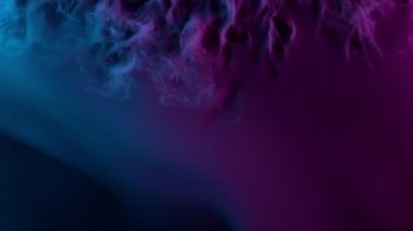 Atmosferik Dumanın Süper Yavaş Çekimi Soyut Renk Arkaplanı 1000fps.
