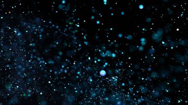 Renk Parlatıcısının Dondurma Hareketi Görüntüsü Siyah Arkaplanda İzole Edildi