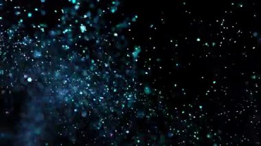 Süper Yavaş Çekim Çekimi Neon Parlatıcı Arkaplanı 1000 fps 'te Siyah' ta izole edildi