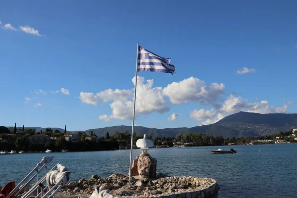 希腊爱奥尼亚岛科孚的古维亚天堂海滩 湖水清澈清澈 — 图库照片