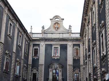 Katanya, Sicilya, İtalya 'daki Porta Uzeda manzarası