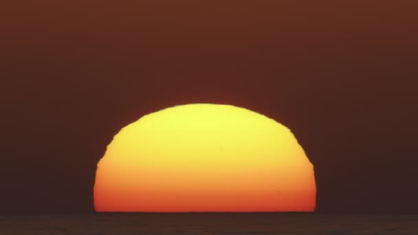 Beautiful Evening Sunset Big Sun Atlantic Ocean Beautiful Screensaver Any — Video