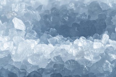 Ice cubes close-up. Food and drink background.