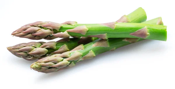 Green Asparagus Spears Isolated White Background — Stock Photo, Image