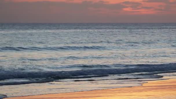Beautiful Evening Sunset Atlantic Ocean Portugal Coast — Vídeo de Stock