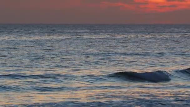 Beautiful Evening Sunset Atlantic Ocean Portugal Coast — Vídeos de Stock