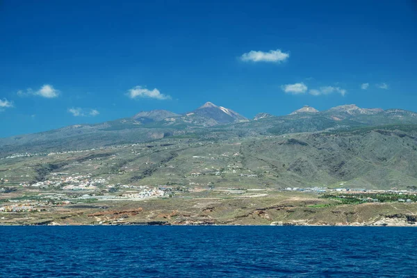 Θέα Στο Νησί Τενερίφη Από Τον Ωκεανό — Φωτογραφία Αρχείου