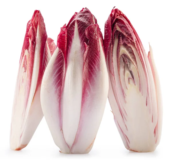 Red Endive Cross Section Endive White Background File Contains Clipping — Stock Photo, Image
