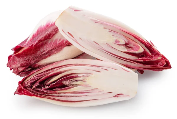Red Endive Cross Section Endive White Background File Contains Clipping — Stock Photo, Image