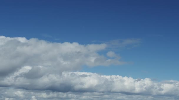 Movimento Belas Nuvens Céu Azul Vídeo Lapso Tempo Fundo Natureza — Vídeo de Stock