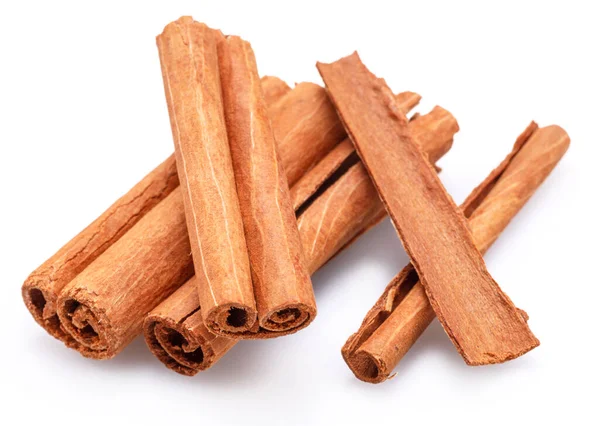 Cinnamon Sticks White Background Nice Spices Cinnamon Background Your Projects — Stock Photo, Image