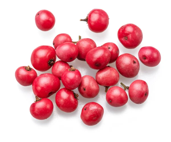 Fresh Pink Peppercorns Isolated White Background — Stock Photo, Image