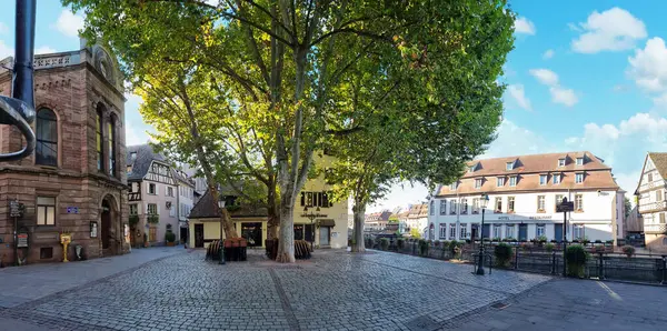 斯特拉斯堡旧城的街道 法国拉皮蒂 斯特拉斯堡 图库图片