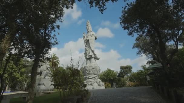 Bacalhoa Buddha Eden Trädgården Som Skapades Portugal Som Svar Förstörelsen — Stockvideo