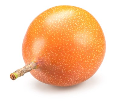 Beyaz arka planda izole Granadilla veya passiflora meyvesi.