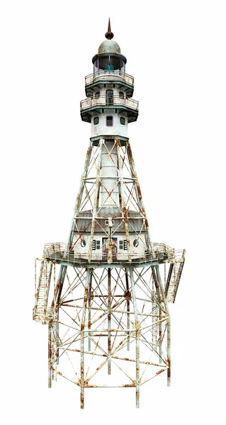 Lighthouse Isolated White Background — Stock Photo, Image