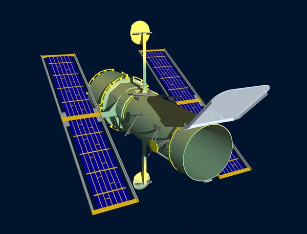 Satellite Black Space — Stock Photo, Image