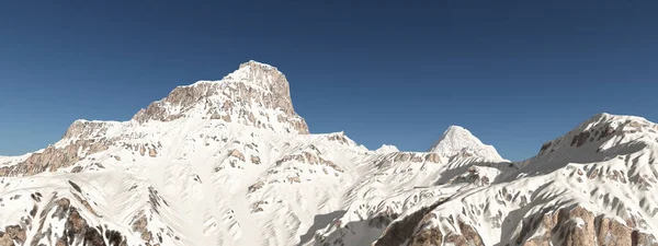 Mountain Panorama Snowcapped Mountains — Stock Photo, Image