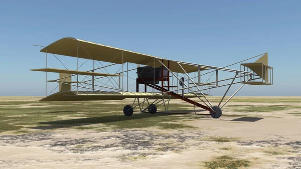 Исторический Моторный Самолет 1911 Года — стоковое фото