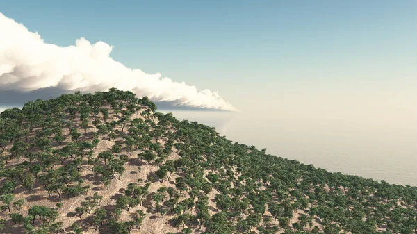 Kustlandschap Wolkenlandschap — Stockfoto
