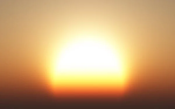 Ilustracja Zachodzącym Słońcem — Zdjęcie stockowe