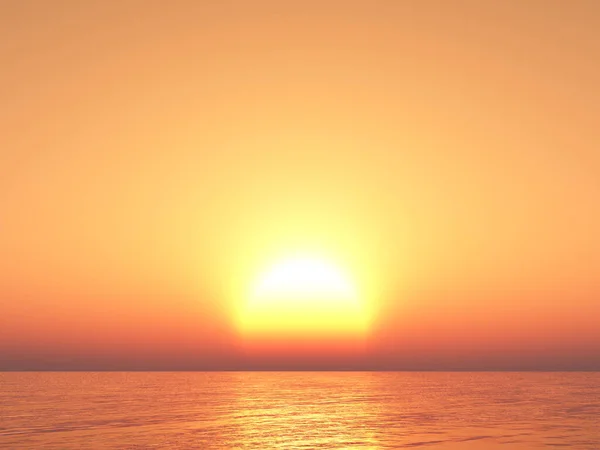 Západ Slunce Nad Mořem — Stock fotografie