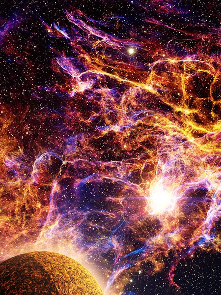 Nebbia Astronomica Nell Universo — Foto Stock