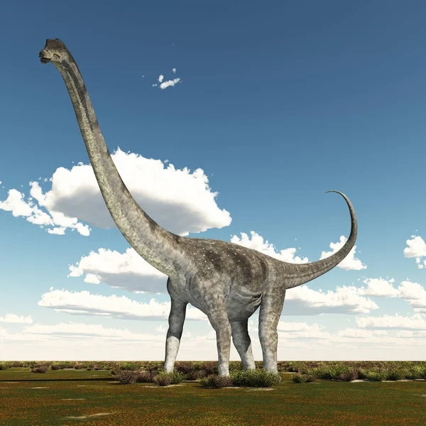 生息地の恐竜プアタサウルス ストック画像