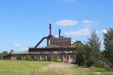 Almanya 'da Hattingen' de kullanılmayan demir ve çelik fabrikaları