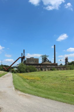 Almanya 'da Hattingen' de kullanılmayan demir ve çelik fabrikaları
