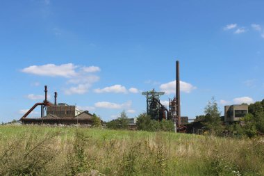 Almanya 'da Hattingen' de kullanılmayan demir ve çelik fabrikaları
