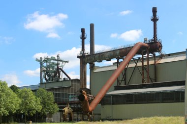 Almanya 'da Hattingen' de kullanılmayan demir ve çelik fabrikaları