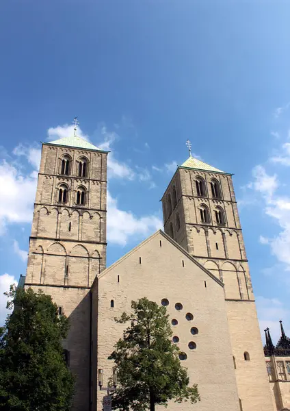 Paul Cathedral Muenster Duitsland Rechtenvrije Stockafbeeldingen