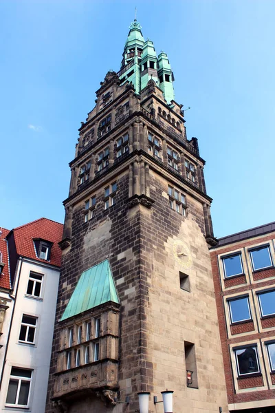 Historisches Gebäude Prinzipalmarkt Münster Stockfoto