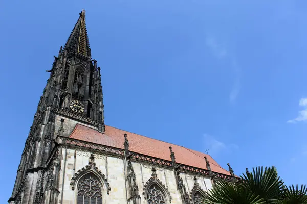Церква Святого Ламберта Мюнстері Німеччині Ліцензійні Стокові Фото