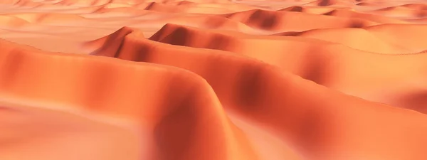 Wüstenlandschaft Mit Sanddünen Stockbild
