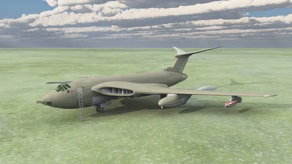 stock image British inflight refueling tanker on an airfield