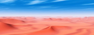 Çöldeki kum tepeleri