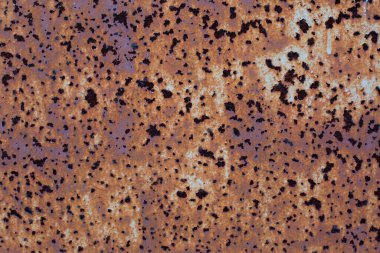 Yapılandırılmış kahverengi paslı metal levha