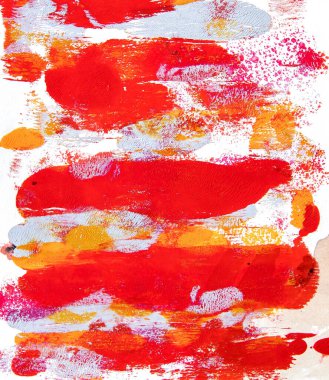 Şablon elementli soyut akrilik doku