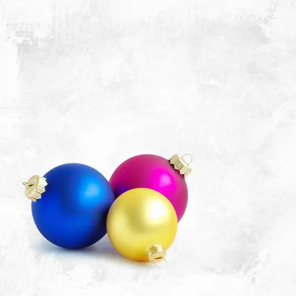 Closeup Christmas Balls Wallpaper — Stock Photo, Image