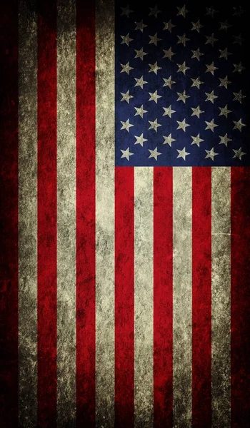 Grunge Usa Flag Close Wallpaper — стокове фото